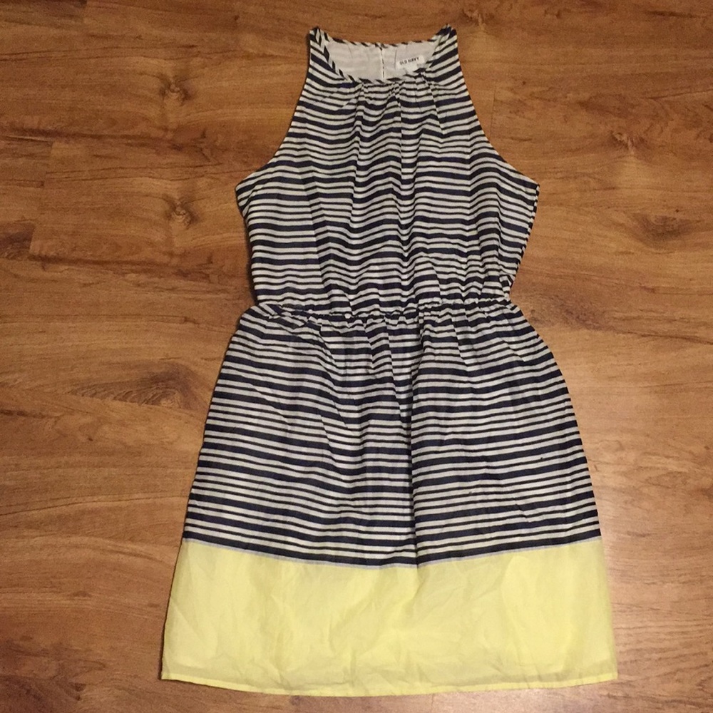Blue & White striped dress